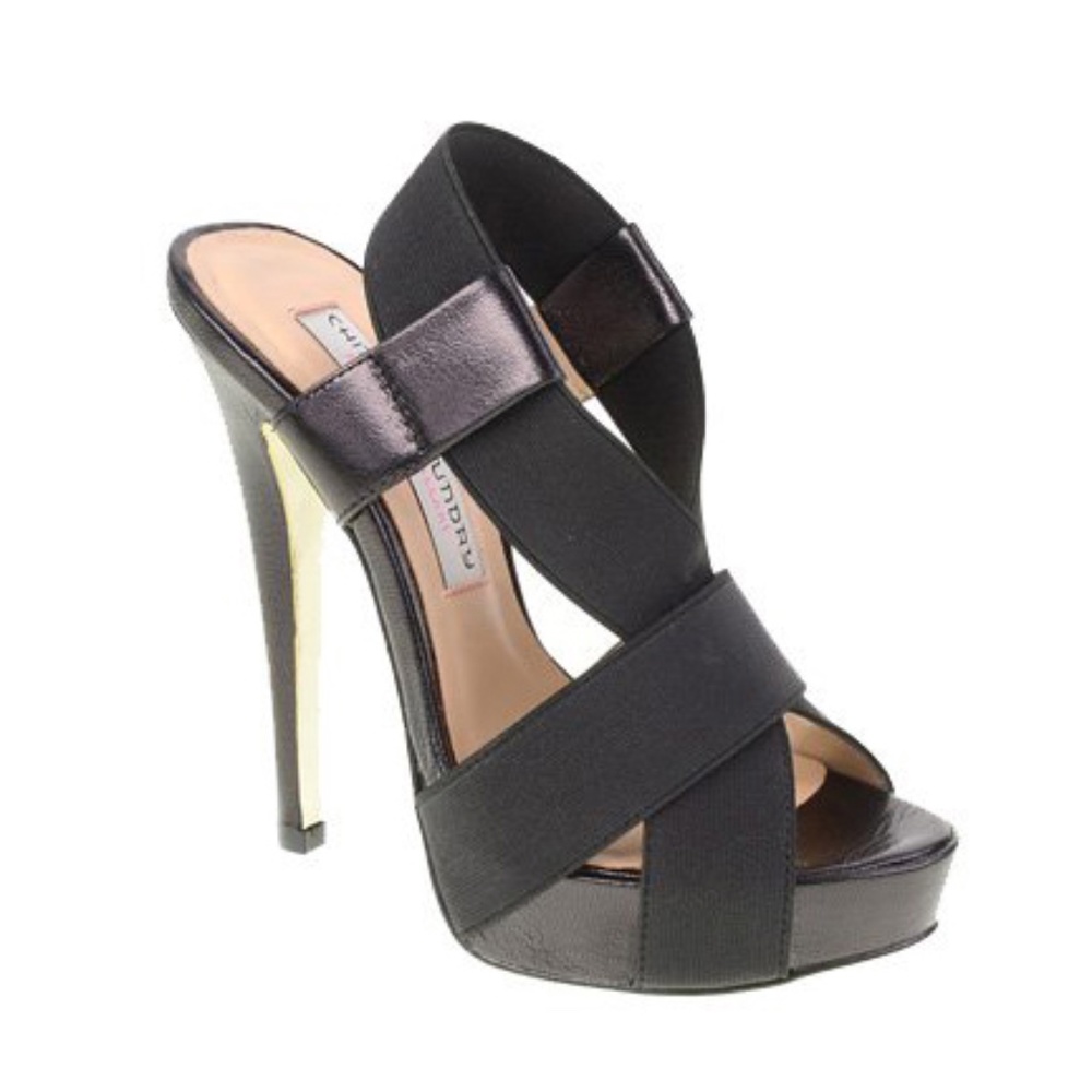 Kristin Cavallari for Chinese Laundry Malo Platform Leather Sandals, Black, 9.0M